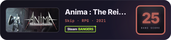 BANG Score badge