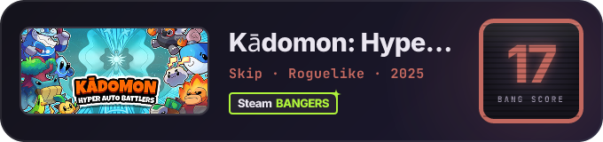 BANG Score badge