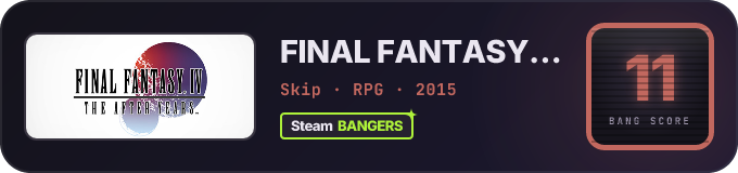 BANG Score badge