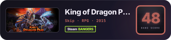 BANG Score badge