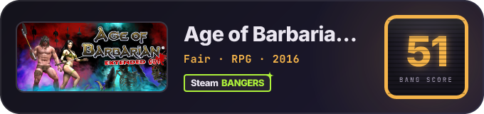 BANG Score badge