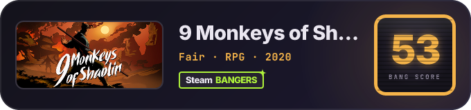 BANG Score badge